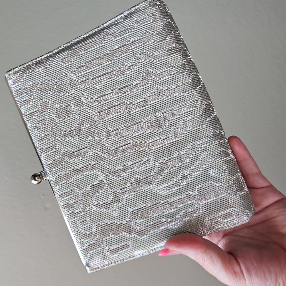 Estate Mod Silver Clutch Bag - Picture 4 of 7